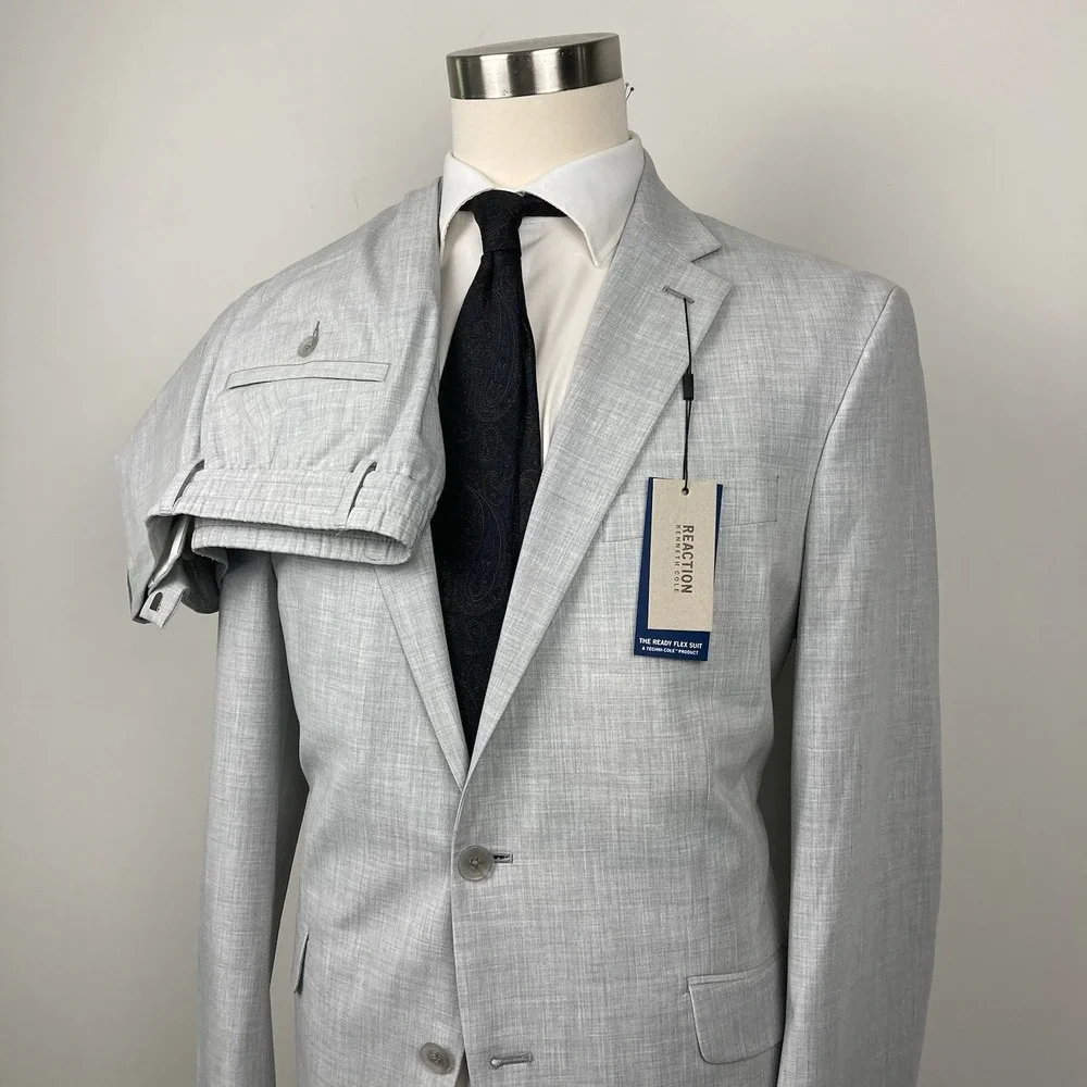 KENNETH COLE REACTION 2-pc suit Mismatched Jacket 44L Pants 33Wx32L E081219‎